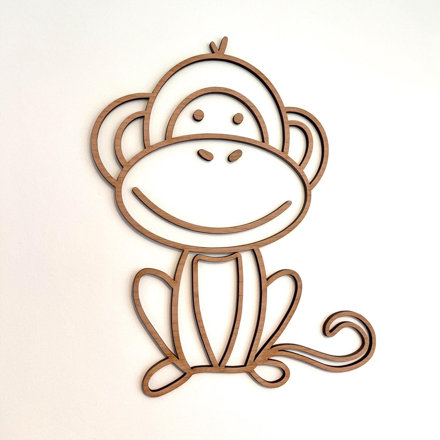 Lion Giraffe Monkey Wooden Safari Nursery Decor Kids Bedroom, Safari Decorations for Bedroom, Gift for Boy Girl Animal Wall Art Jungle Decor