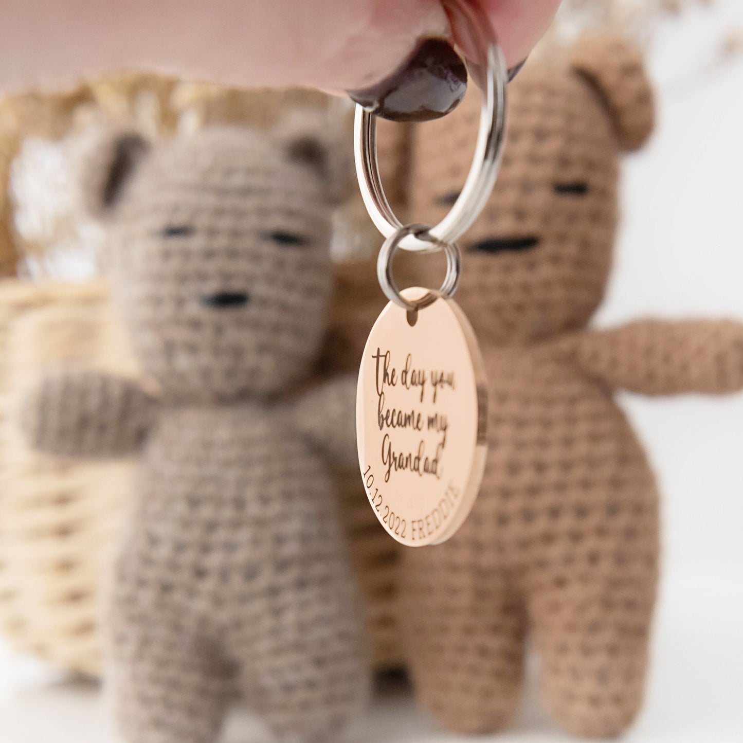 The day you became my Grandad Keyring