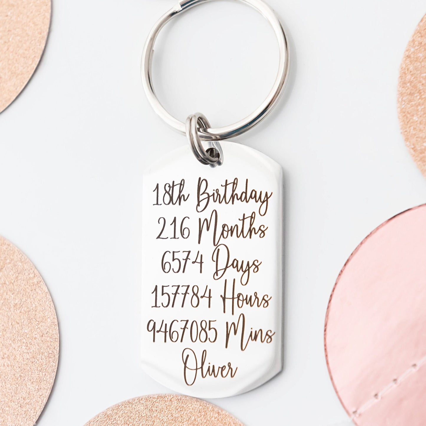 18th Birthday Keyring