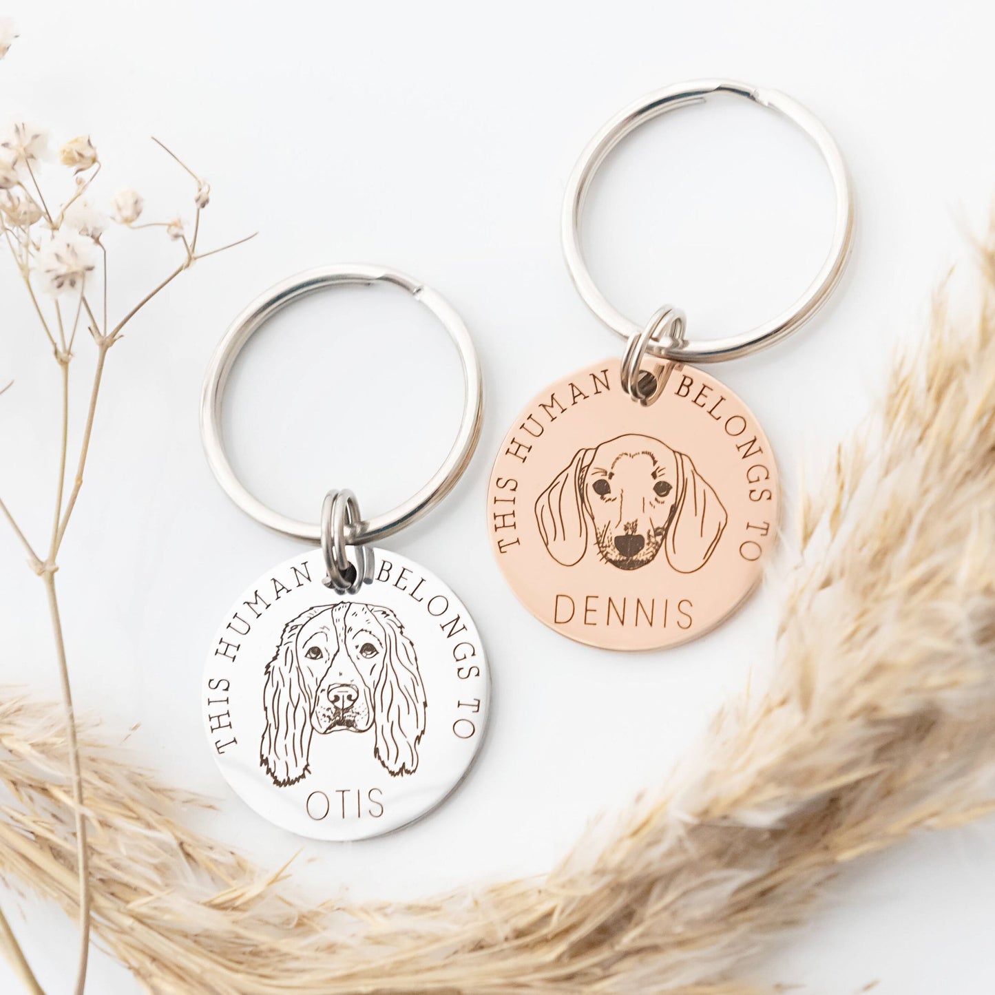 This Human Belongs to - Dog Keyring