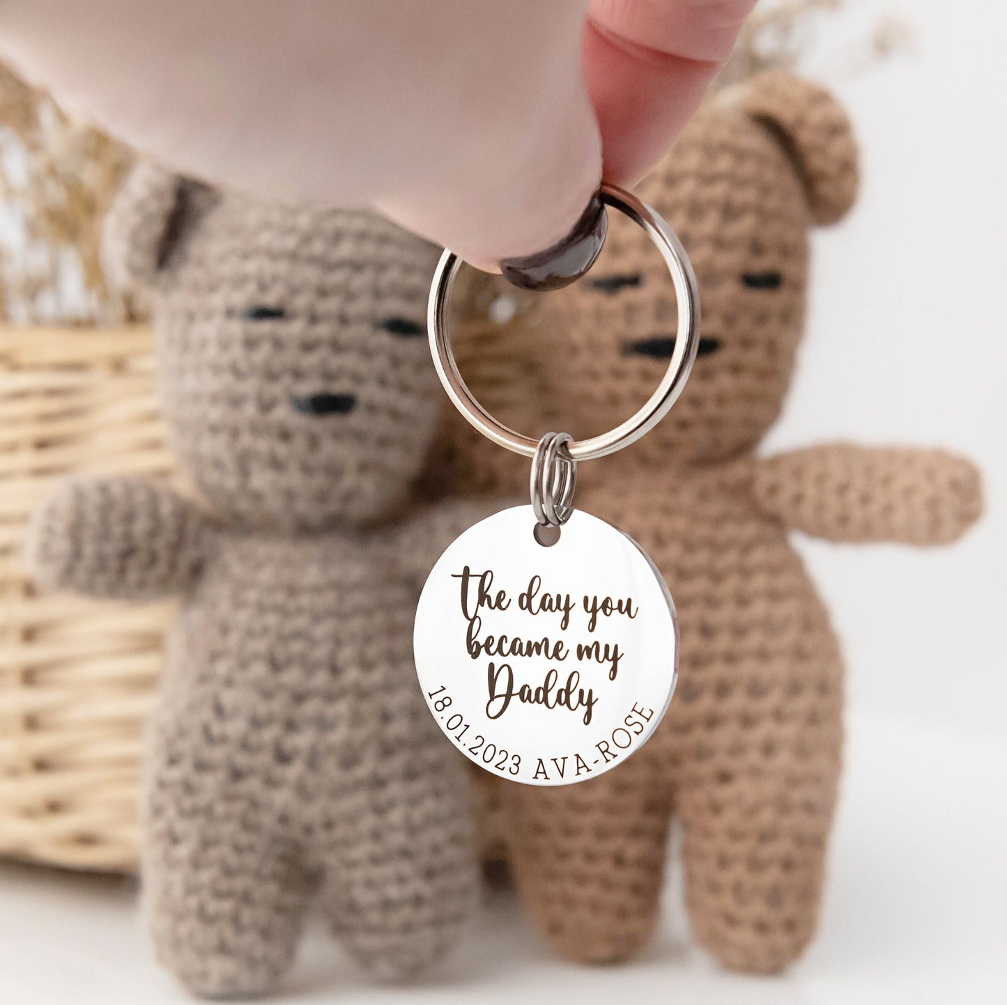The day you became my Grandad Keyring