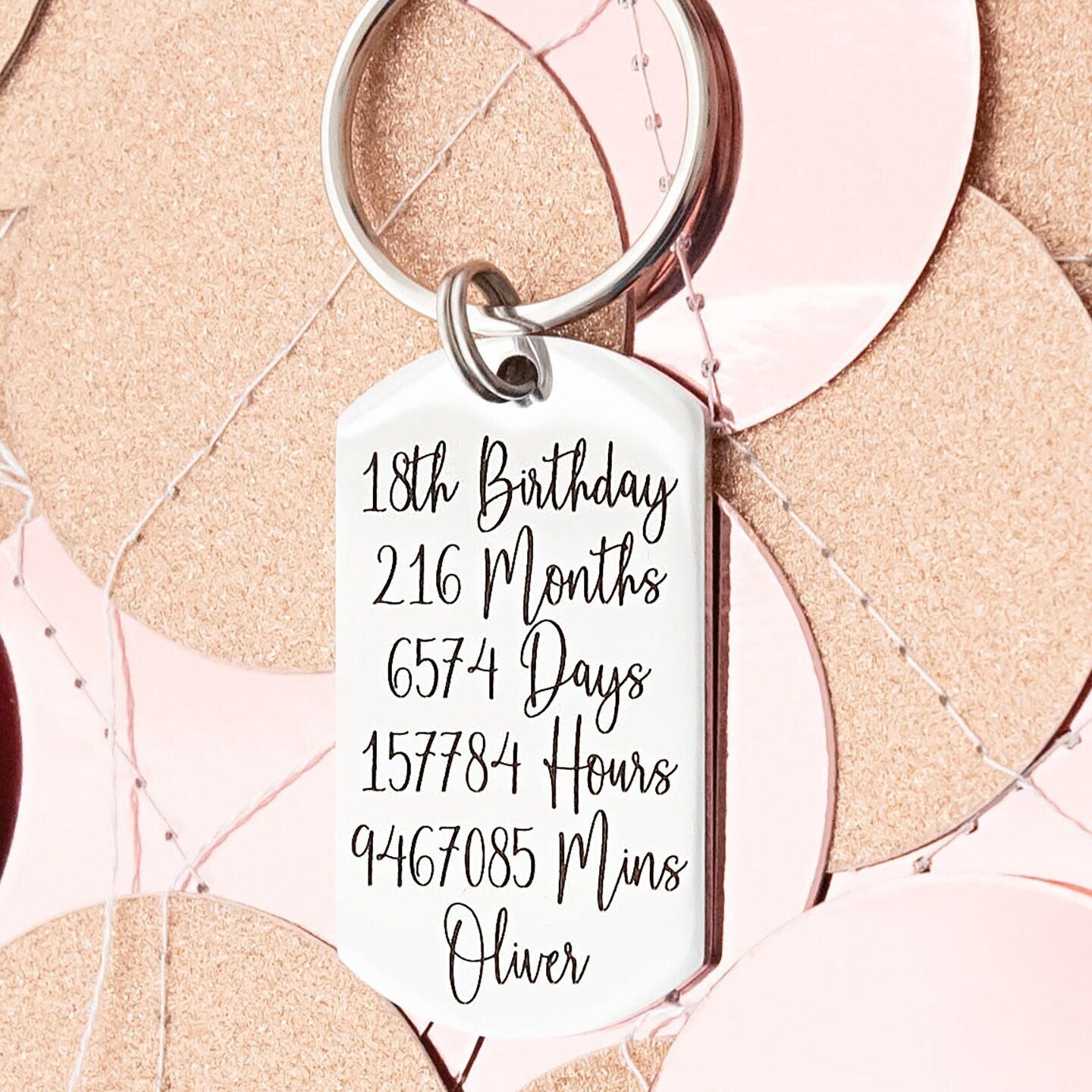 18th Birthday Keyring