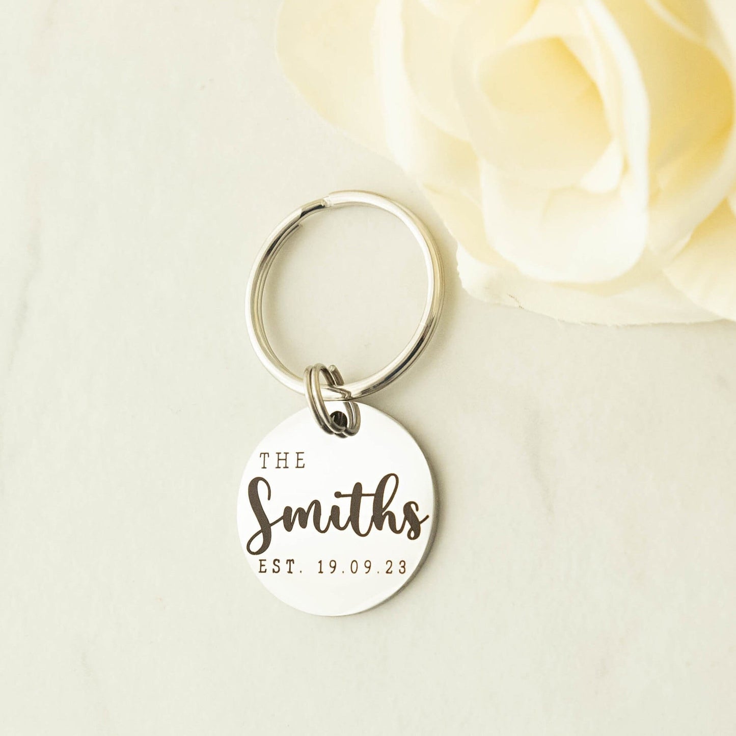 Wedding Matching Name Keyrings