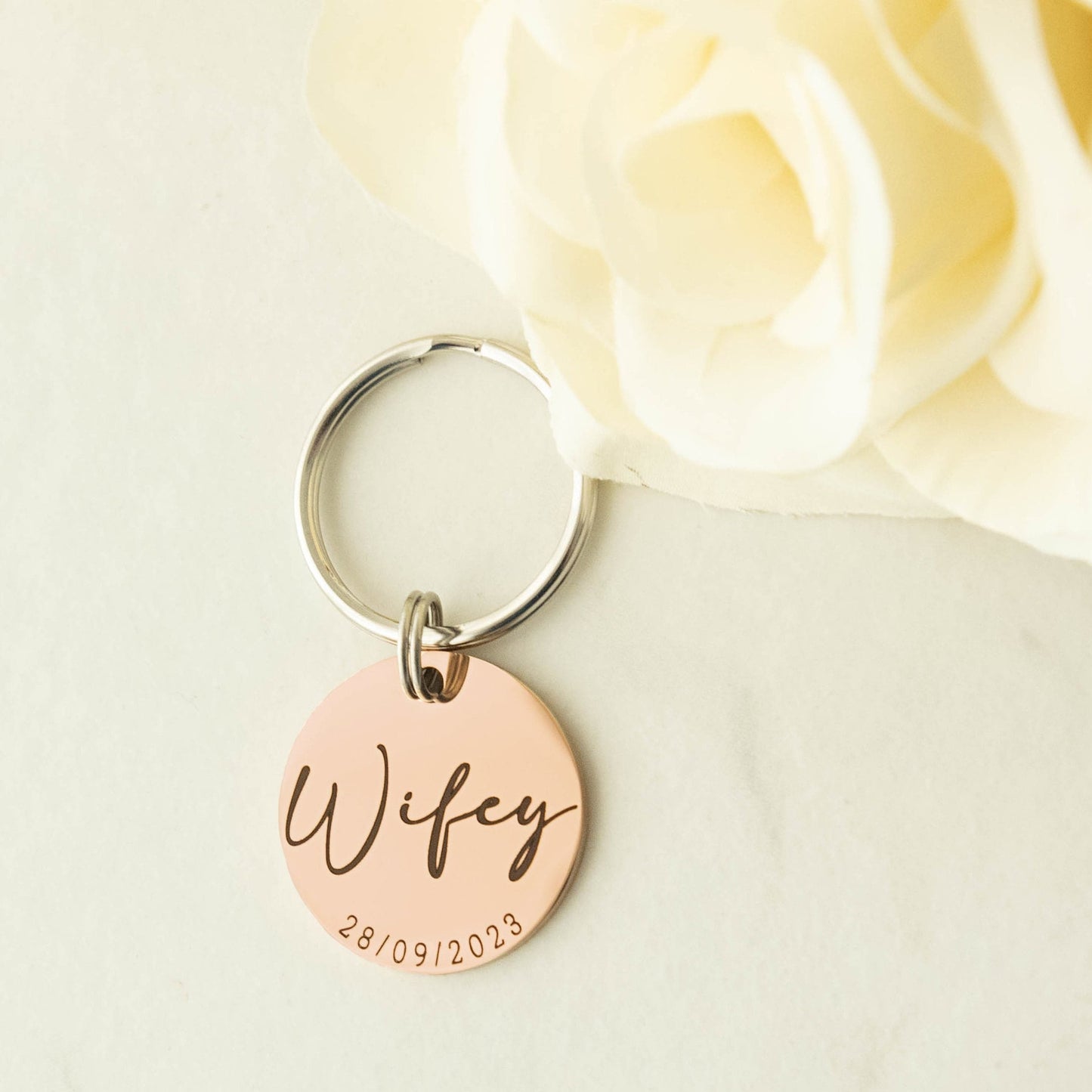 Wifey and Hubby Keyrings