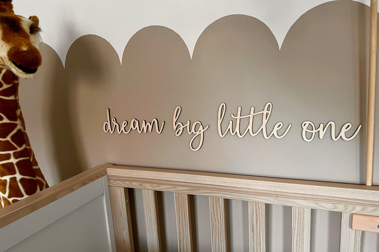 Dream big little one sign - Nursery Decor - Sign for Nursery - Wall Art - Nursery Plaque - Kids Bedroom Sign - Home Decor - Wooden Sign