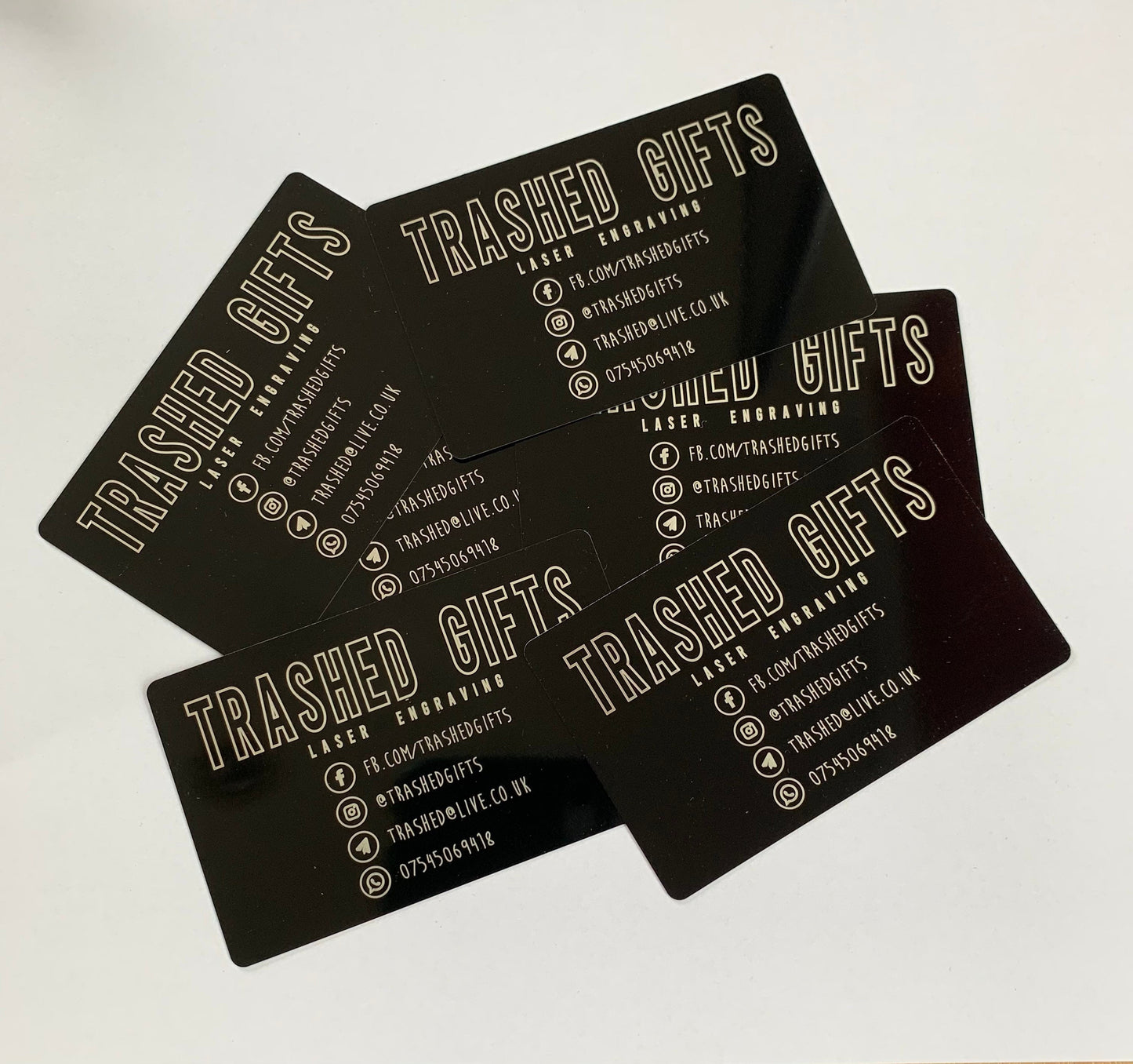 Business Card - Custom Business Card - Personalised Business Card - Black Business Card - Custom Logo - Engraved Card - Business Card Design
