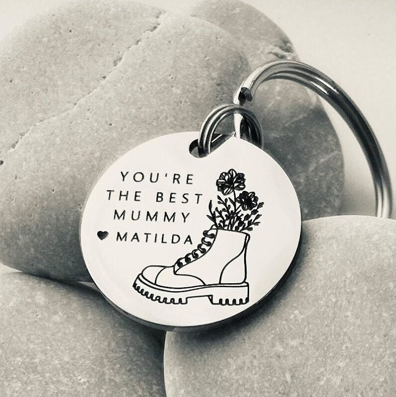 Gift for Mum - Mothers Day - Unique Mothers Day Gift - Gift for Mummy - Personalised Keyring for Mum - Best Mummy Keyring - Mothers Day Gift