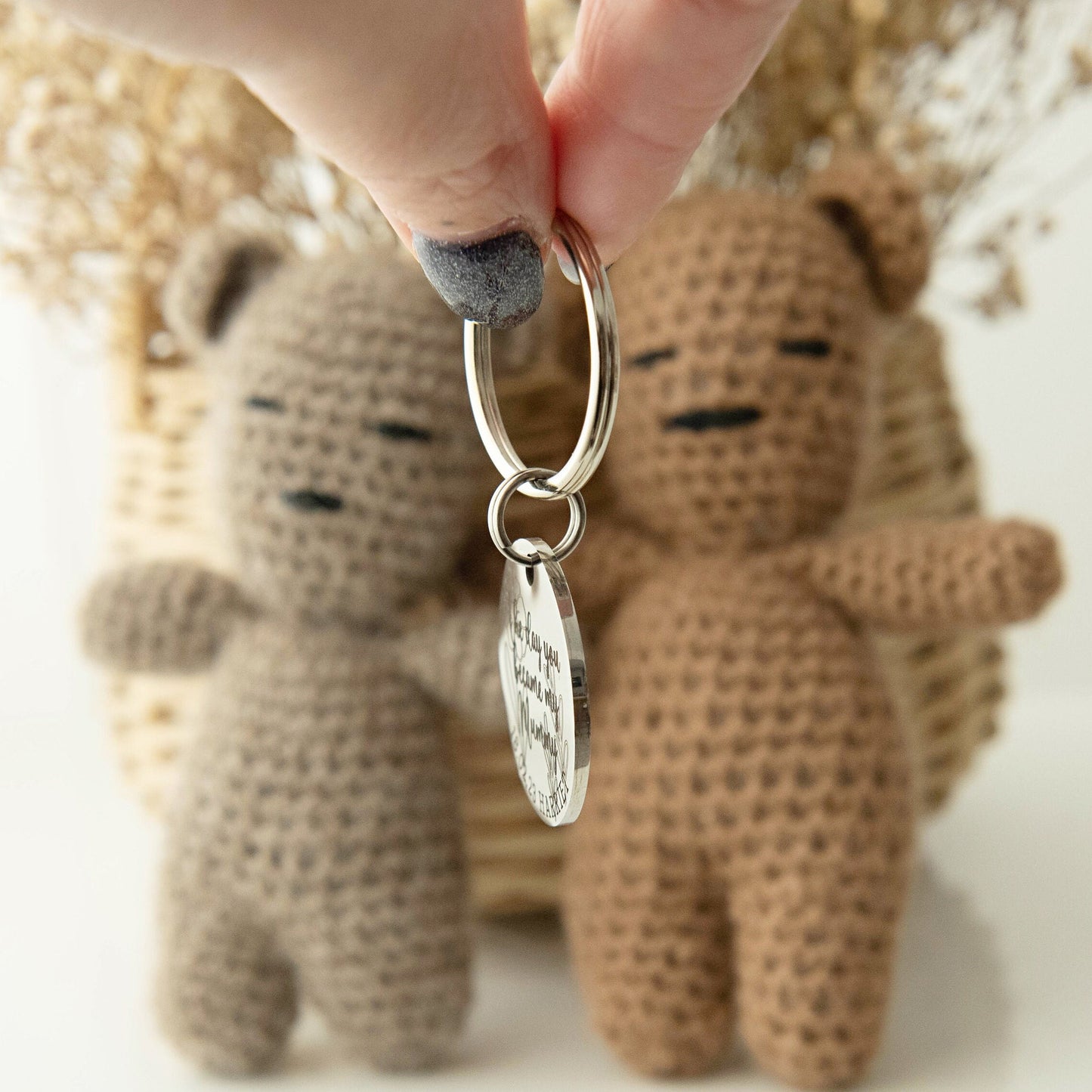 New Mum Gift - Gift for Mummy - New Baby Girl - New Baby Boy - Baby Shower Gift - Personalised Keyring - Personalized Keychain
