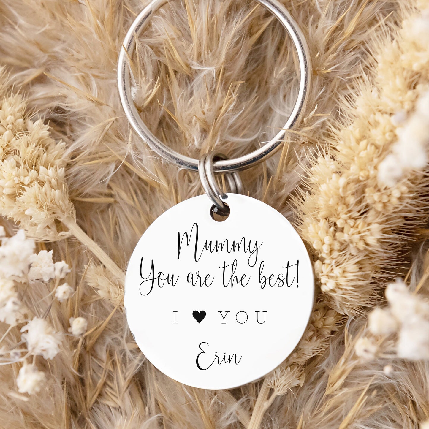 Gift for Mum Mummy Grandma- Personalised Keyring for Mummy - Mothers Day Gift - Gift for Her - Personalised Gift for her - Engraved Keyring