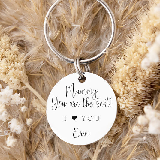 Gift for Mum Mummy Grandma- Personalised Keyring for Mummy - Mothers Day Gift - Gift for Her - Personalised Gift for her - Engraved Keyring