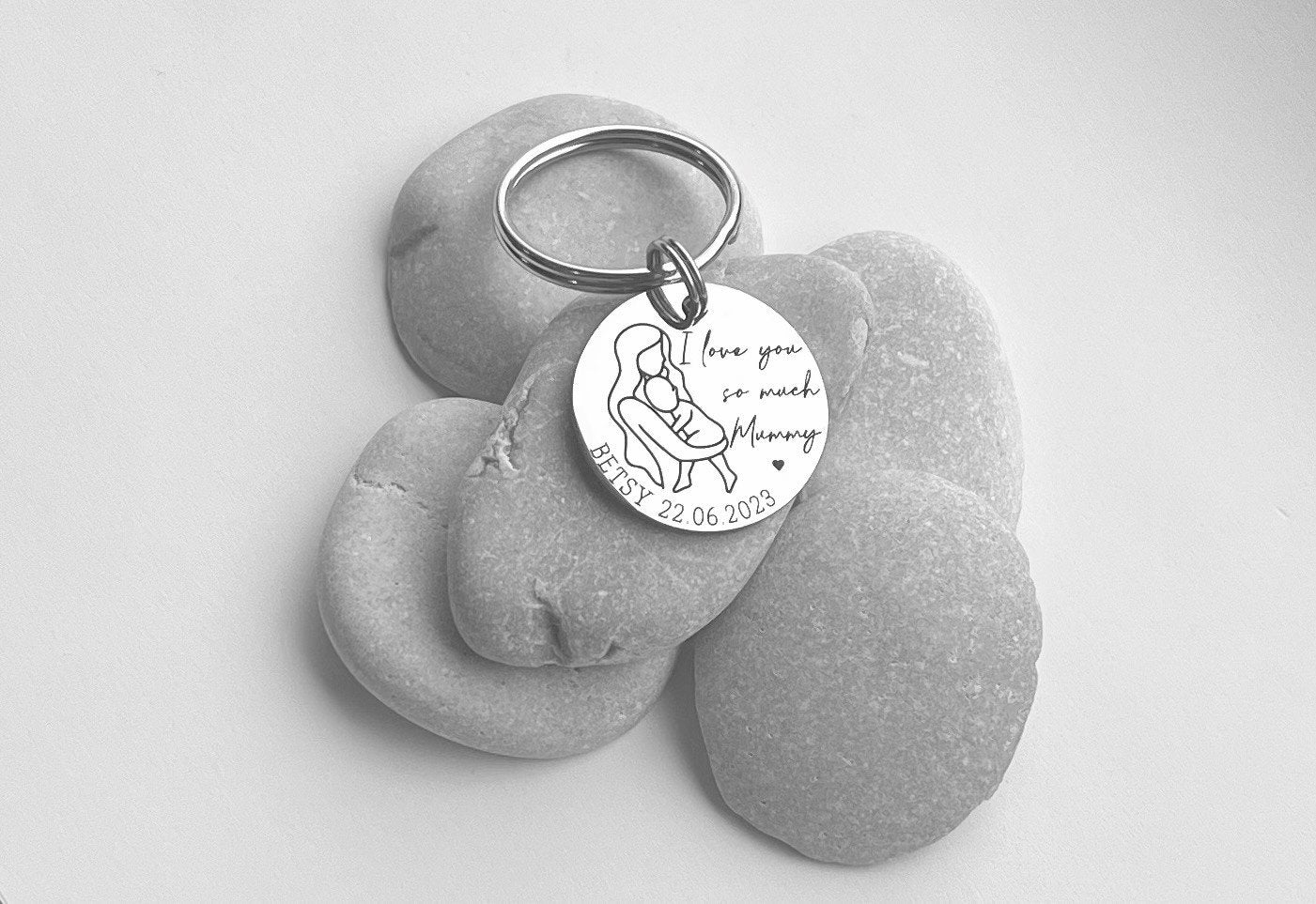 Mothers Day Gift - Gift for Mummy - Gift for Mama - Gift for Mum - New Mum - Gift for Mom - Gift for Her - Mothers Day Keychain-Personalised