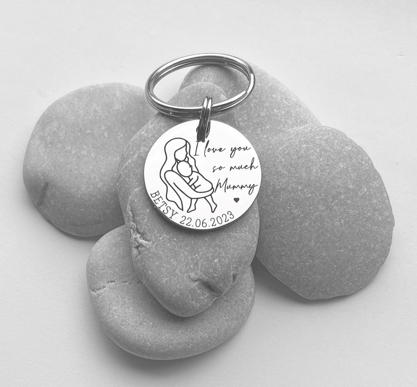 Mothers Day Gift - Gift for Mummy - Gift for Mama - Gift for Mum - New Mum - Gift for Mom - Gift for Her - Mothers Day Keychain-Personalised