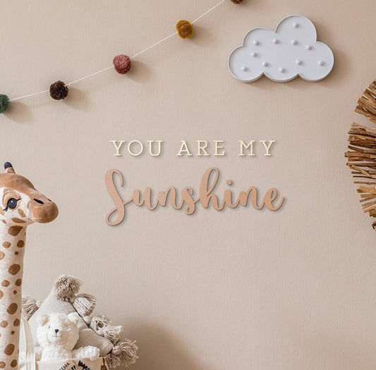 You are my Sunshine Wooden Sign - Sign for Nursery - Wooden Wall Sign - Nursery Decor - Nursery Wall Art - Baby Room Decor - Nursery Sign