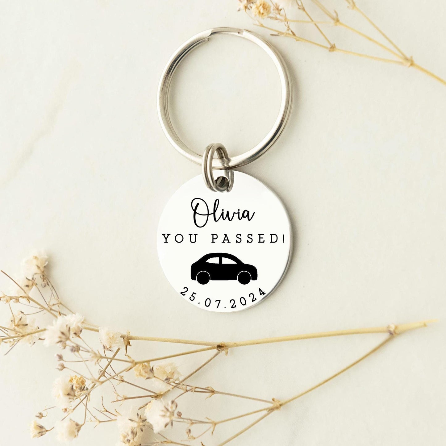 Driving Test Keyring, Passed Driving Test, New Driver Keyring - Personalised Driving Gift - New Driver Gift - First Car Keychain - Learner