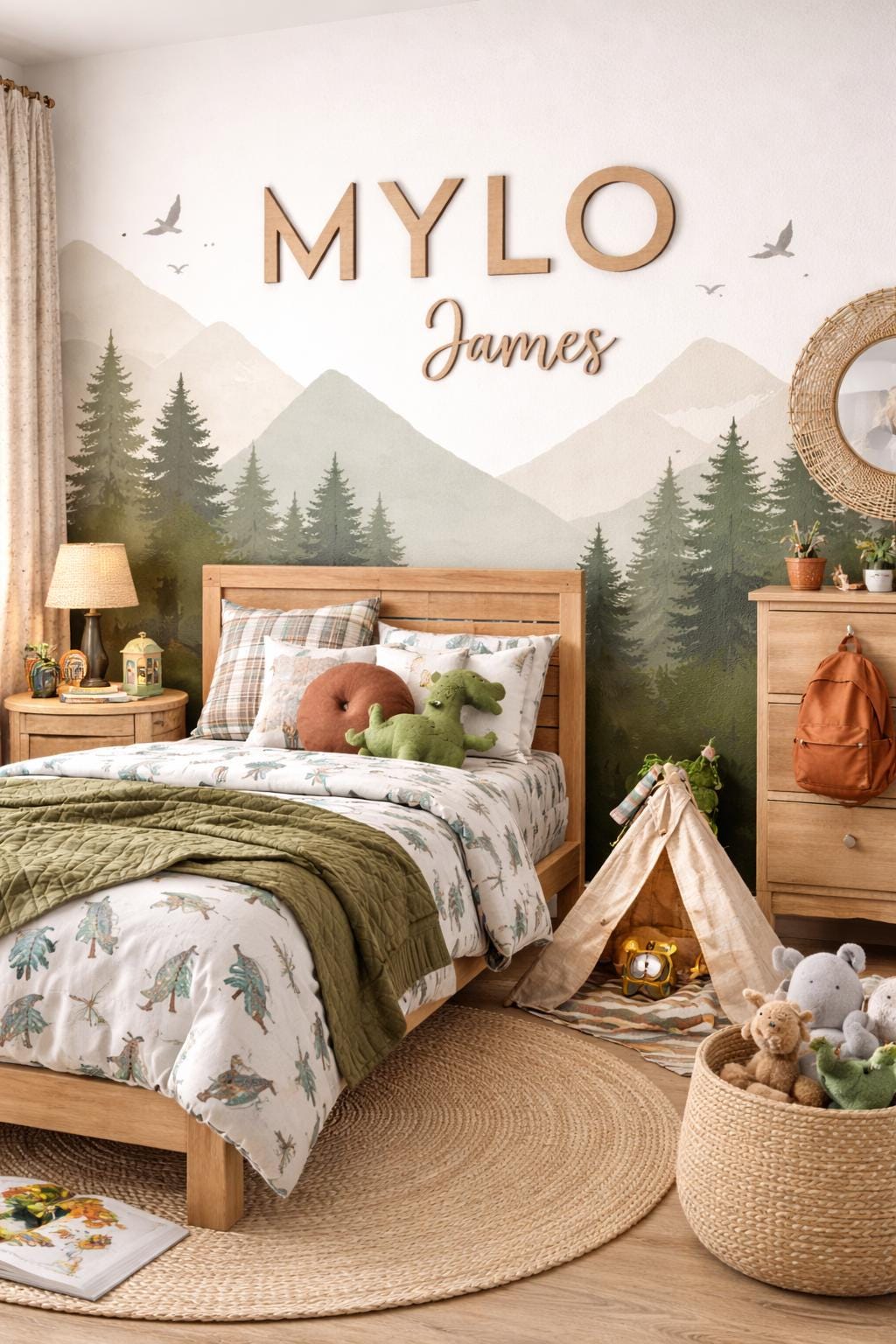 Personalized Wooden Name Sign | Nursery, Kids Room Decor
