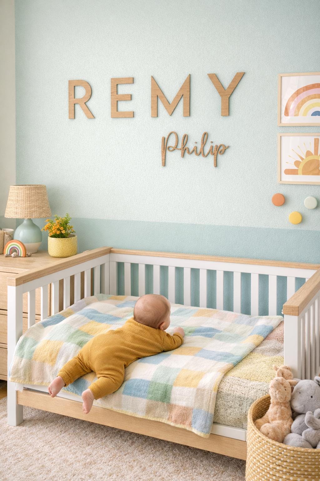 Personalized Wooden Name Sign | Nursery, Kids Room Decor