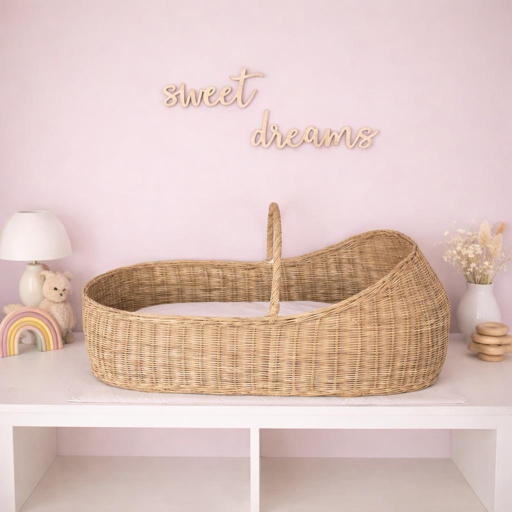 Sweet Dreams Nursery Wall Sign | Boho Birch Plywood Decor
