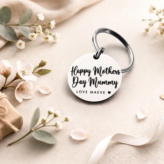 Gift for Mothers Day- Gift for her - Mummy Keyring - Mothers Day Keyring - Gift for Mum - Engraved Keychain - Mothers Day Gift Idea