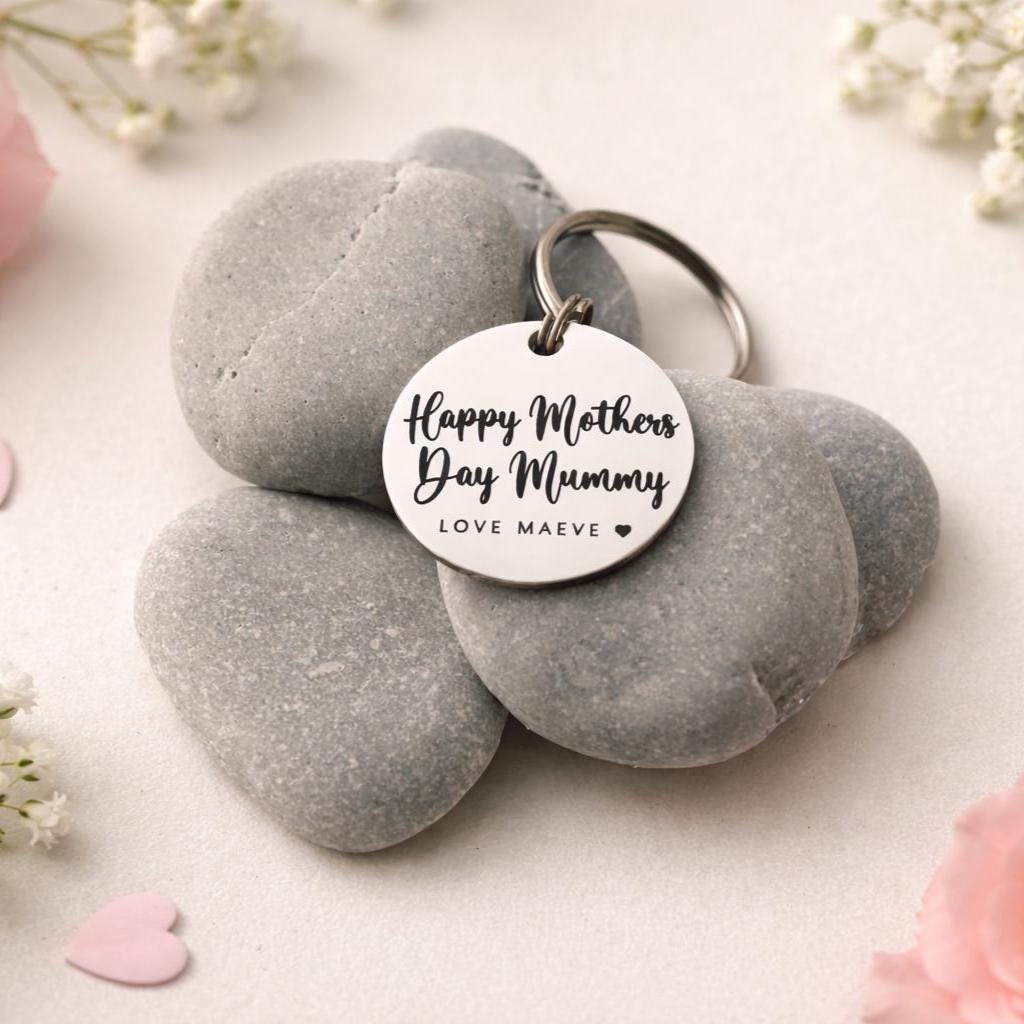 Gift for Mothers Day- Gift for her - Mummy Keyring - Mothers Day Keyring - Gift for Mum - Engraved Keychain - Mothers Day Gift Idea