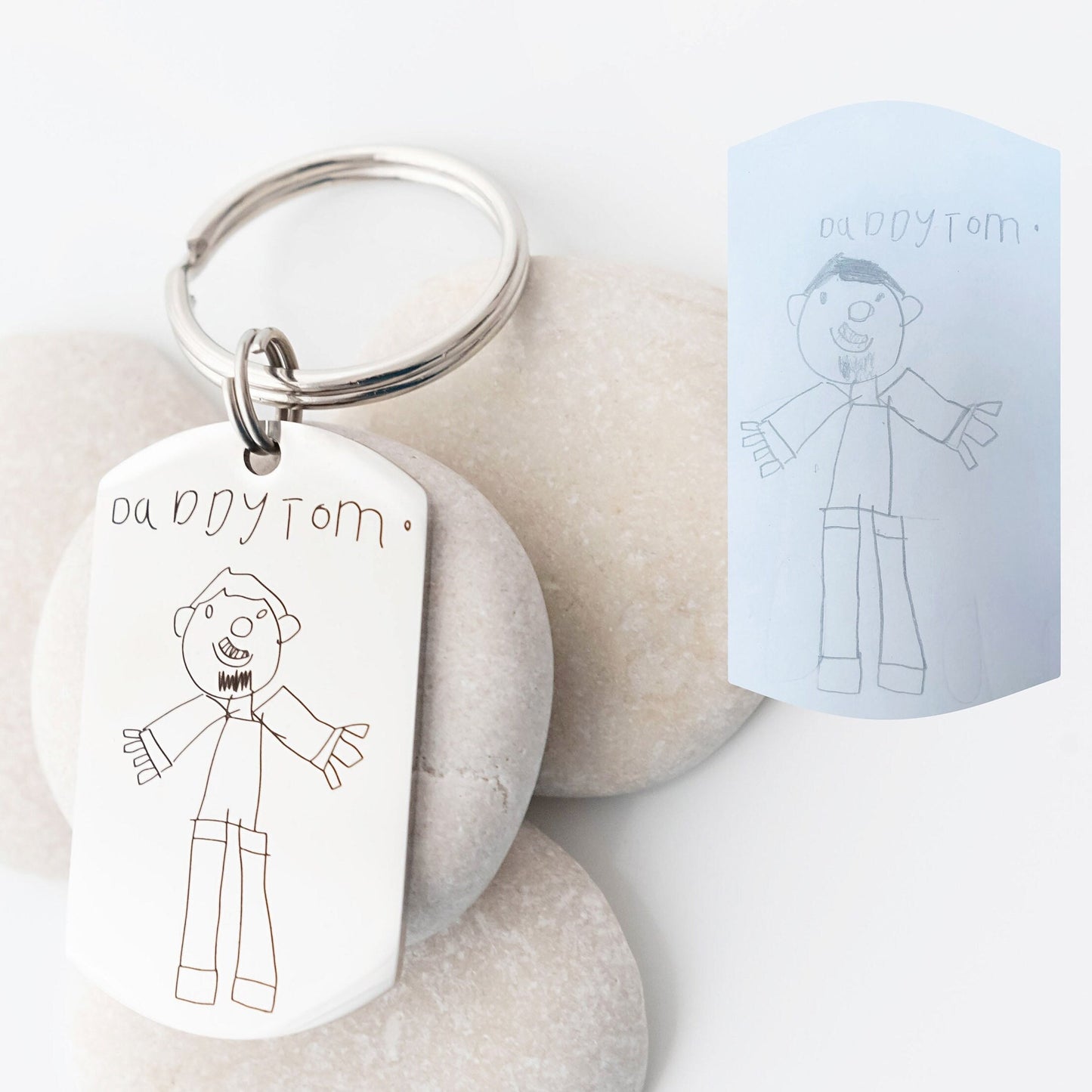 Custom Drawing Rectangular Keyring