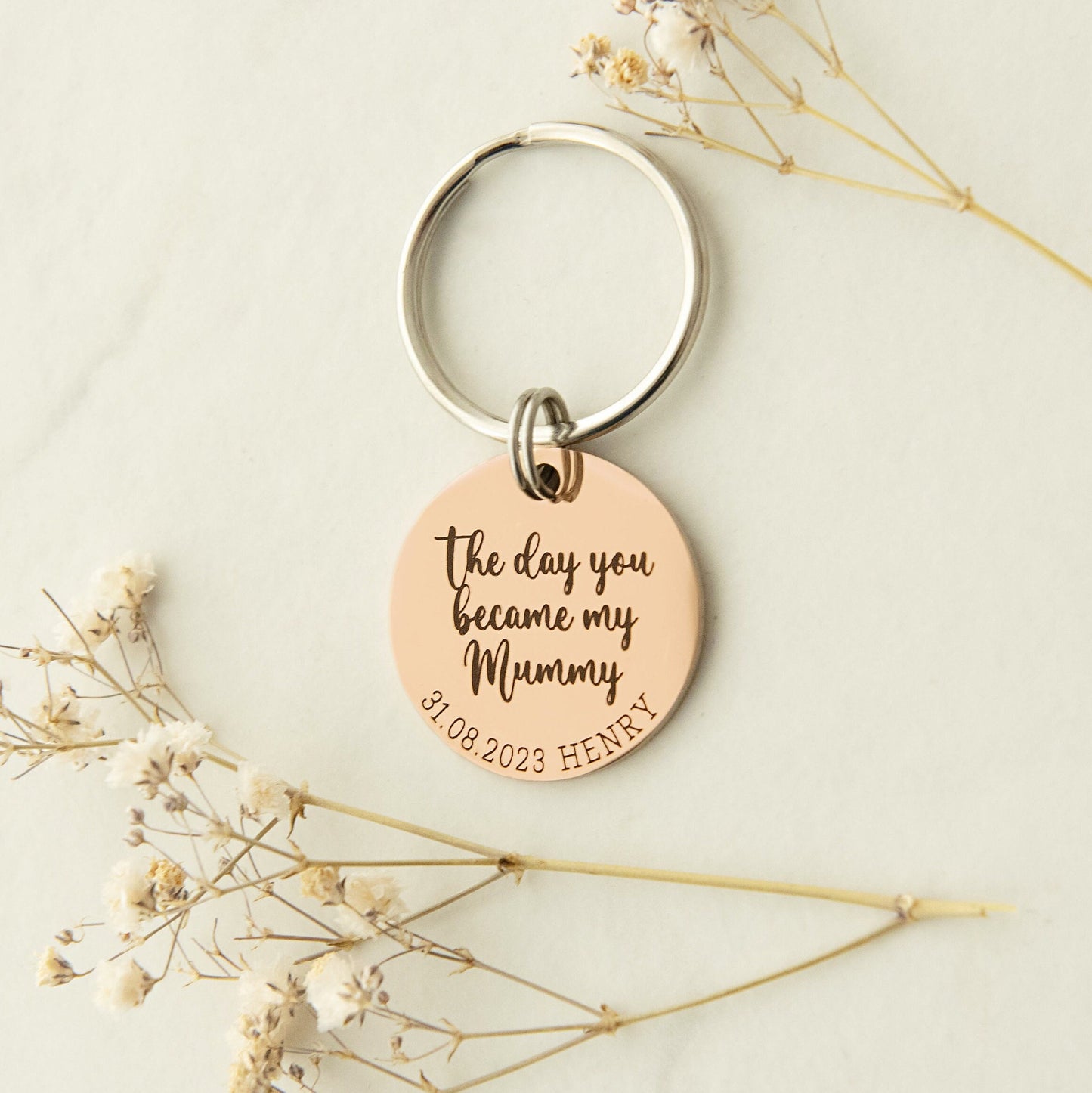 The day you became my Grandma Keyring