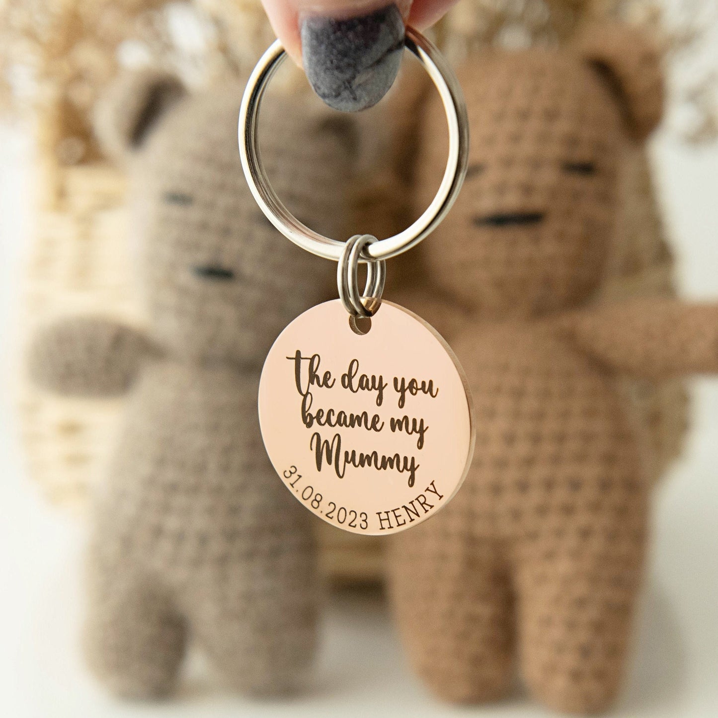 The day you became my Mummy Keyring