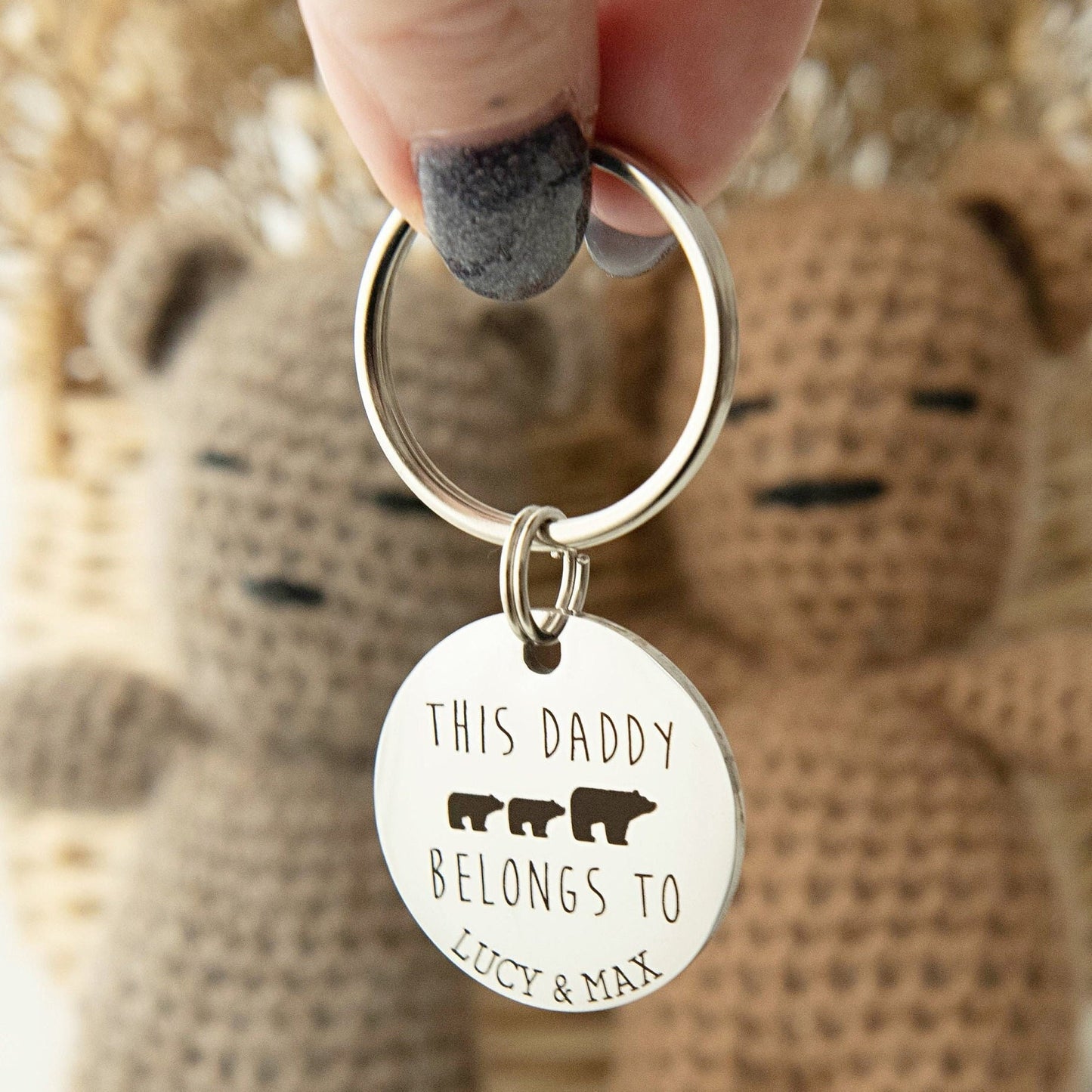 Daddy Bear Keyring